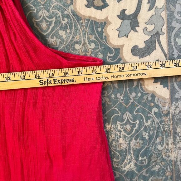 Mlle Gabrielle 1XL Dark Pink Dress Hi-Low Layered Very Sexy LikeβNEW - Picture 6 of 10